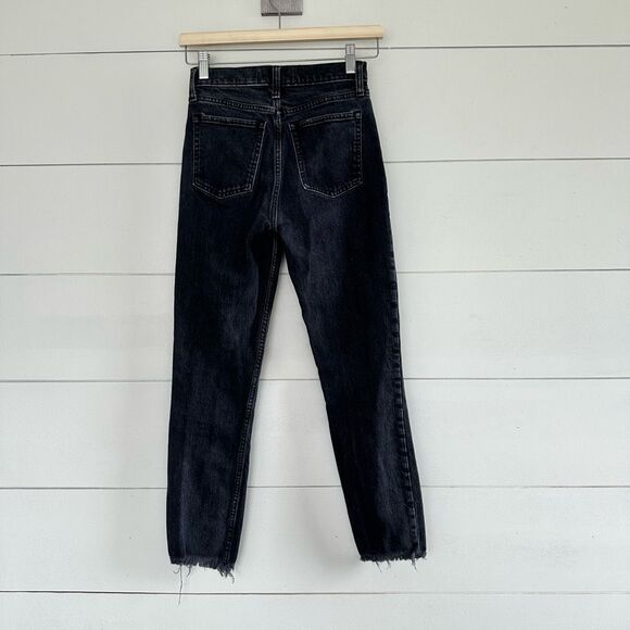 Abercrombie & Fitch Women’s 24 Black The Mom High Rise Jeans - Picture 3 of 7